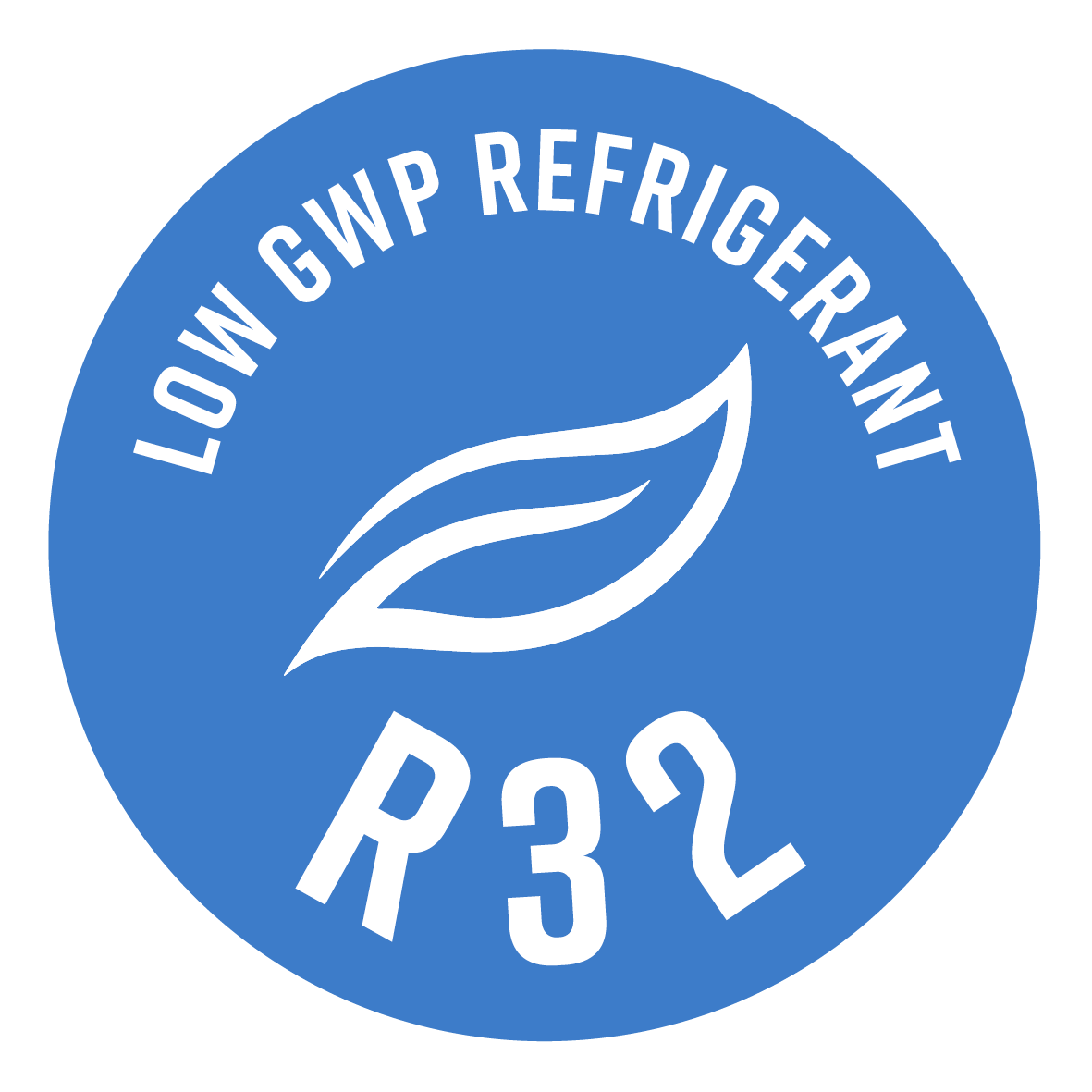 Tutte le taglie di potenza utilizzano il refrigerante R32, caratterizzato da una maggiore efficienza ed un effetto serra ridotto di quasi il 70% (rispetto all’R410A).